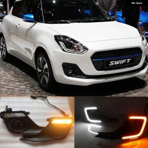 スズキ フロント フォグランプ LED デイタイム ランニングライト スイフト 2017-2023 ターンイエロー信号リレー車 フォグランプ キット