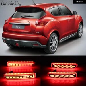 カー点滅 1セット LED リフレクター ランプリア フォグランプ バンパー ライトブレーキハザード灯インフィニティ ESQ 2014-18