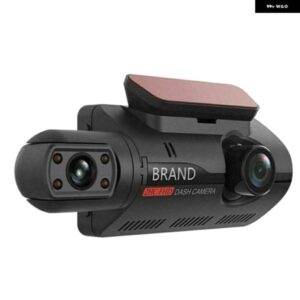 デュアルレンズ ダッシュカムカーDVRフロントインサイド カメラ ビデオドライブレコーダーパーキングモニターナイトビジョンGセンサー1080P