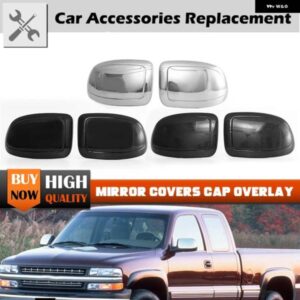 シボレー 1ペア バックミラー カバー ハウジング ステッカー シルバラード GMC シエラ 1999-2006 サイド ウイング ミラー キャッ