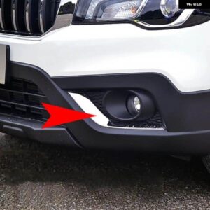 スズキ SX4 S-CROSS SX4 クロスオーバー 2016-21 フロント フォグライト ランプ クローム トリム カバー ガーニッシュ 7