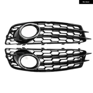 クロームフロント バンパー フォグライト メッシュグリル アクセサリー部品 A3 8P S ライン 2009-2012 フォグランプ ハニカムグリル カバー