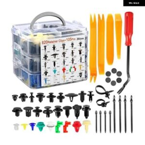 925個 車 バンパー リテーナークリップ プラスチック リベットファスナーハンドルロッドクリップ図ように 26 サイズ自動 プッシュピン リベットセット