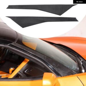 コルベット C7 2014-2019 ソフトカーボン フロントガラス A ピラー カバー トリム サイド パネル モールディングカバー トリム 交換