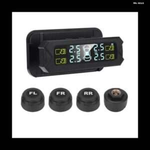 タイヤエア圧 システム フロントガラス 上TPMS 4 つセンサー付きワイヤレス安全タイヤエア圧モニター