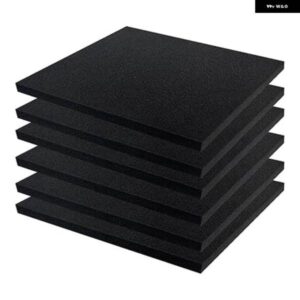 6個ポリウレタンフォームシートフォームパッド 切断可能な工芸品フォームパッド 摘むフォームパッド ケース包装ツール ボックス 40X30X3CM