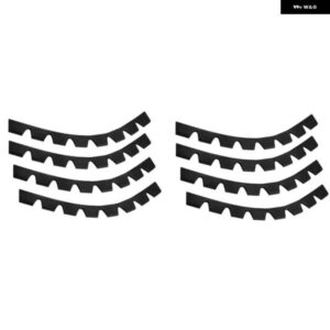 パーツアクセサリーガードキット パーツ8PCSアクセサリーアンチスクラッチ バンパー カーDIYキット プロテクター スキッドプレートゴム