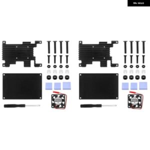 2X オレンジパイ 3 LTS アルミケース冷却ファン開発ボード冷却シェル