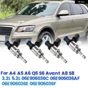 4個 燃料噴射ノズル 06E906036F 06E906036E Q5 A4 A5 A6 3.2L V6 A8 S8 3.2L 5.2L 06E906036C 06E906036AF