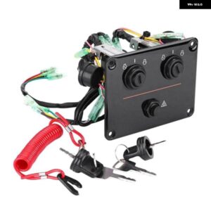 12V デュアルキースイッチ パネル デュアル コントロール キー パネル アセンブリ ヤマハ 船外機ヨット 6K1-82570-08-00