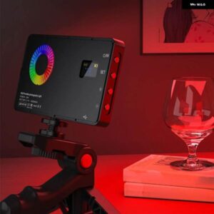 RGB LED ビデオフィルライト 4000MAH バッテリー充電式ビデオライト写真撮影ビデオライブフィルに使用