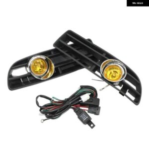 イエローライトフロント フォグランプ アセンブリ フォグランプ グリル スイッチハーネス付き VW ボラジェッタ MK4 1998-2004