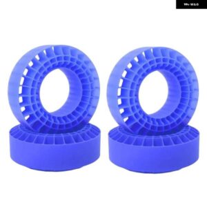4個シリコーンゴムインサートフォームタイヤ 1.9インチ ホイールタイヤに適合 108MM フォーム 1/10 RC クローラー車に適合 ブルー