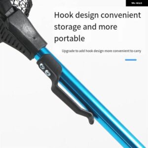 75-90 CM 折りたたみ 釣り手すりネット伸縮式釣りランディングネットスクープネット赤