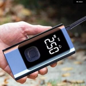 電動エアポンプ タイヤ用コードレスサイクルエアポンプ エアコン プレッサータイヤ用高速インフレポータブル LCD ディスプレイ