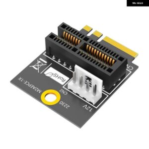 M.2 NGFF キー A/A+E/E -PC I-E 1X アダプター PC I EXPRESS 1X コンバーター カード 電源ケーブル 付き