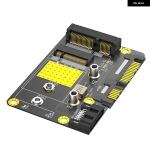 2IN1 MSATA/M.2 NGFF SSD - デュアル SATA3 アダプター M.2/MSATA - SATA アダプター M.2 NGFF MSATA SSD - SATA3.0 2.5インチ アダプター