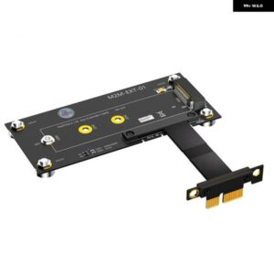 M.2 NGFF NVME M-KEY SSD PC I-E 1X 延長ケーブル 磁気パッド 付きPC 用 2230/2242/2260/2280 M.2 SSD サポート