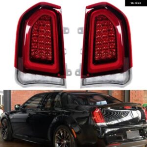 黒 テールライト クライスラー 300 2015-2023 LED リア テールライト ブレーキランプドライビングランプ ウィンカーライト 68400331AA 68400295AA