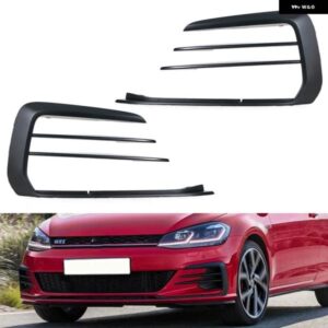 フロント バンパー フォグライト フレーム カバー VW ゴルフ 7.5 GTI 2018 2019 2020 フロント フォグランプ フレーム ランニングライト FOGLIGHT フレーム