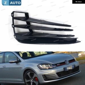 1ペアフロント フォグランプ グリル VW ゴルフ MK7 GTI 2014-2017 アンダー バンパー グリル COVER5G0853665E 5G0853666E