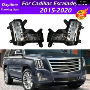 84575577 84575578 LED フロント デイタイム ランニングライト DRL 高構成 クラッシュ ブレーキなし キャデラック エスカレード/ESV 2015-2020