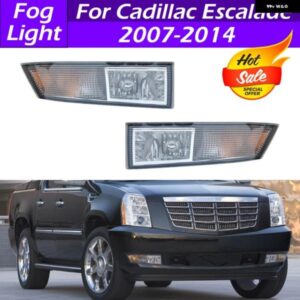 キャデラック エスカレード 2007-14 フロント バンパー フォグランプ アセンブリ と 電球 フォグランプ