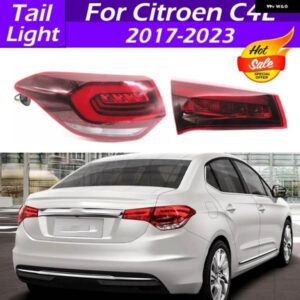 シトロエン C4 2017-2023 LED リア バンパー テールライト ランプ ウィンカーライト 逆 ストップブレーキ ライトリアテールランプ アセンブリ