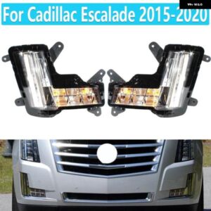 キャデラック エスカレード 2015-2020 LED フォグランプ DRL フォグランプ ヘッドライト ポジション ライト クラッシュ ブレーキ LED バンパー ランプ