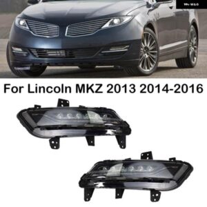 リンカーン MKZ 2013-16 LED フロント バンパー DRL デイタイム ランニングライト フォグランプ DP5Z15A201B DP5Z15A201D