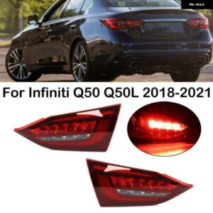 インフィニティ Q50 Q50L 2018-21 車 LED リアインナー テールライト アセンブリ テールランプ テールライト ウィンカーランプ ブレーキランプ