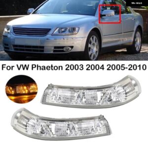 VW フェートン 37773-2010 バック ミラー ライト ウィンカーランプ サイド ミラー インジケーター 3D0949101A 3D0949102A