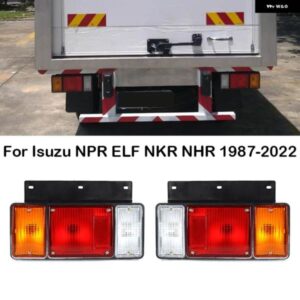 いすゞ NPR エルフ NKR NHR NLR トラック 1987-2022 リア バンパー テールライト ストップブレーキ ライト温暖化信号ランプ リフレクター ランプ 12V