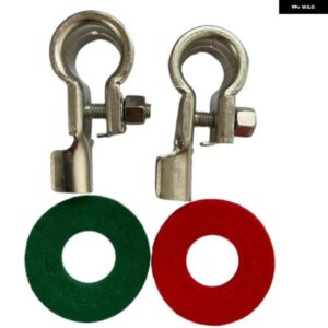 1ペア バッテリー端子コネクタクランプ銅バッテリー端子キット バッテリー腐食端子 プロテクター 17MM