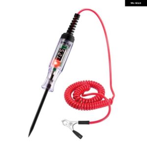 テストライト自動車用5-90VデジタルLED回路テスター 電圧表示付き 自動双方向電圧テスター