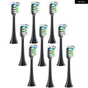 9個 交換ブラシヘッド SOOCAS V1 V2 X3 X3U X5 D2 D3 SOOCARE ソニック電動トゥースブラシヘッドソフト毛 A