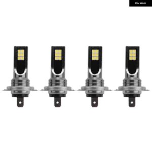 H7 LED ヘッドライト 変換 6W 1000LM 6000K CANBUS 電球 4個