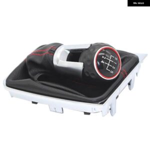 5スピード ギア シフト ノブ ブーツ カバー ハンドルケースカラー ゴルフ 7 MK7 GTD 2013-2018