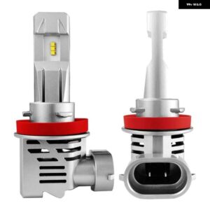 H11 H8 H9 H16 LED ヘッドライト 電球 12000LMセット あたり 6500K クールホワイト ワイヤレス ヘッドライト LED 電球 2個パック