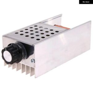 AC 220V 6000W SCR 電圧レギュレータ コントローラ電子調光器サーモスタットスピード調整金型ケース付き