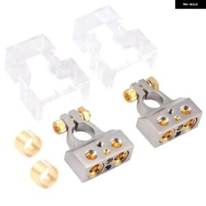 カーバッテリー端子コネクター カバー 付き シムバッテリージョイント プラスマイナス電源 アダプター アクセサリー A