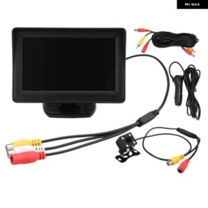 4.3インチ HD リアビューバックアップモニター 防水 カメラ ナイトビジョンバックアップ カメラ パーキング システム キット