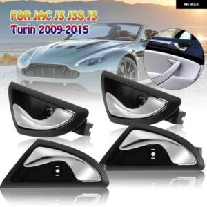 4個 インテリア ドアハンドル ハンドルノブオープン JAC J3 J3S トリノ 2009-2015 6105230U8010 6105240U8010 マット