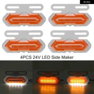 4個 24V LED サイド マーカーライト ウィンカーライト トラック サイドライト トレーラー トラック トラック に