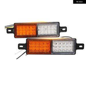 2個 12V 30 LED トラック ブルバーライトブルバーフロントバンパー ライトフロントインジケータ パークランプ信号球トレーラー