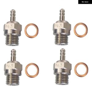 4個 N3 グロープラグニトロ トラック ホットスパークアペックス SH エンジン 部品アクセサリー交換 OS RC モデルカー HSP 70117