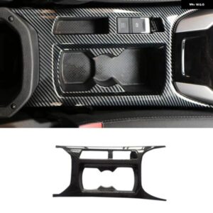 VW T-ROC 2018-2024 LHD カーボン中央 コンソール 水カップ パネル カバー トリム アクセサリー