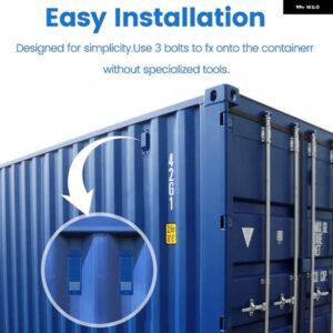 8個 輸送コンテナ エアベント キット 輸送コンテナアクセサリーフロー換気キット ブルー