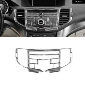 アキュラ TSX 2009-2014 カーボンセンター コンソール ナビゲーション エアベント カバー トリム インテリア アクセサリー