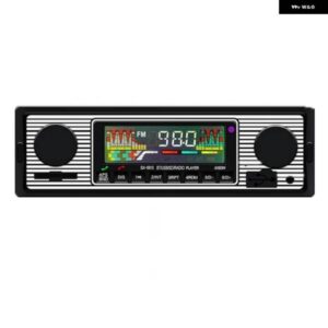 レトロカーワイヤレス BLUETOOTH 12V MP3 プレーヤー AUX オーディオ アクセサリー入力カード挿入 USB フラッシュドライブマルチメディアラジオ